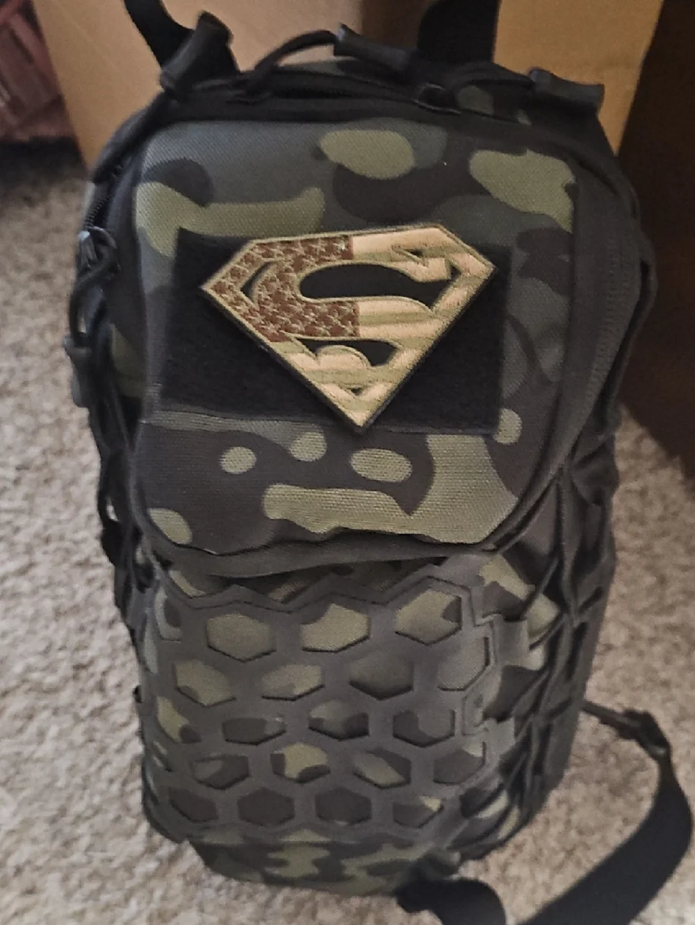 Tactical Camo Sling Bag - Olive Green